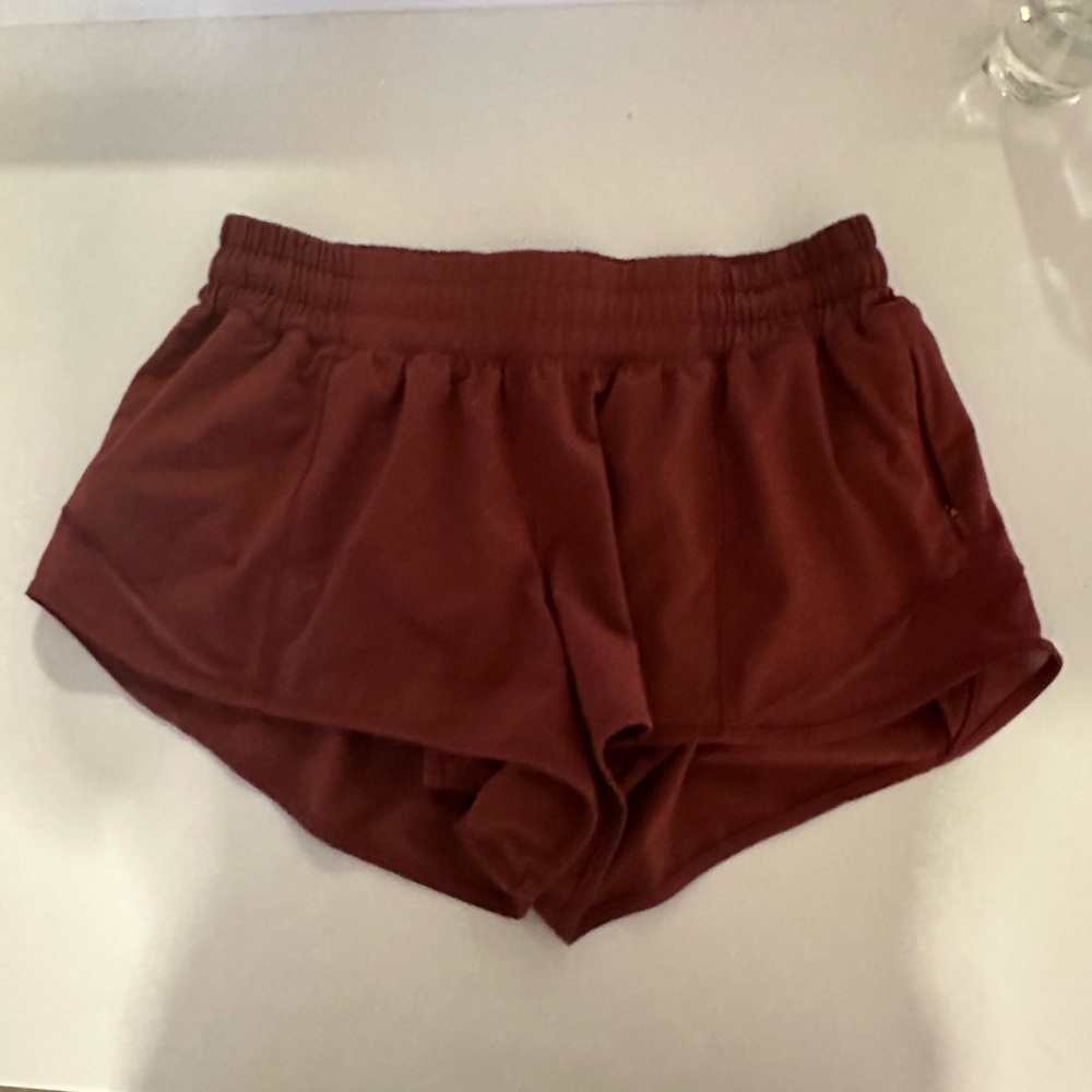 Maroon short lululemon